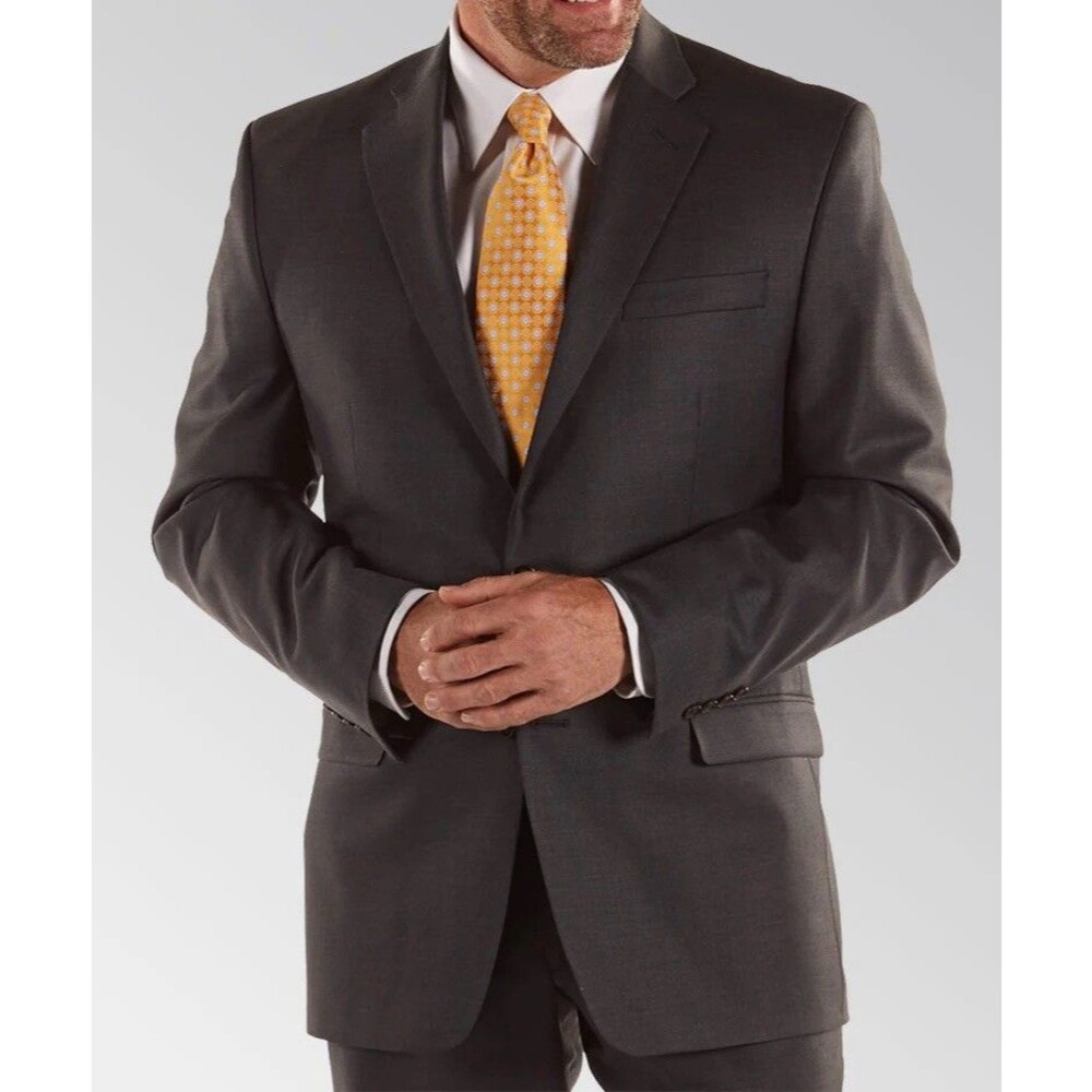 (C4) Lauren Ralph Lauren wool blend suit jacket, Sz 40R, back vent.